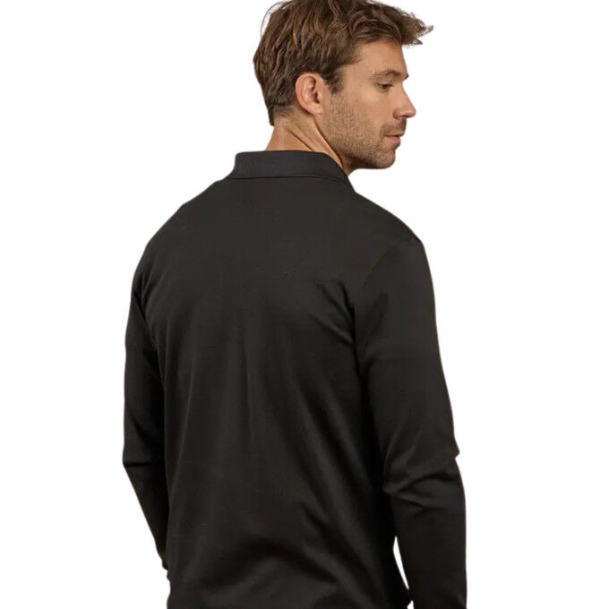Polo a maniche lunghe Mise Au Green Ellian Nero – Eleganza e comfort in cotone biologico