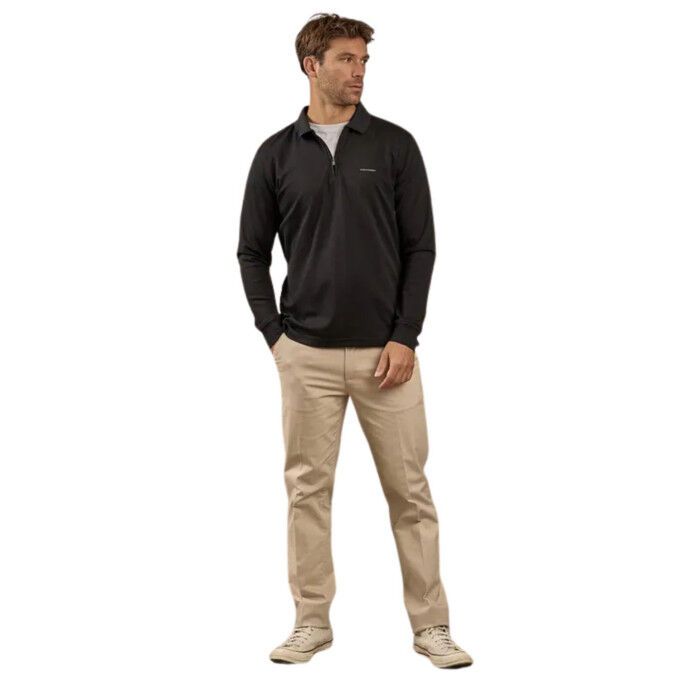 Polo a maniche lunghe Mise Au Green Ellian Nero – Eleganza e comfort in cotone biologico