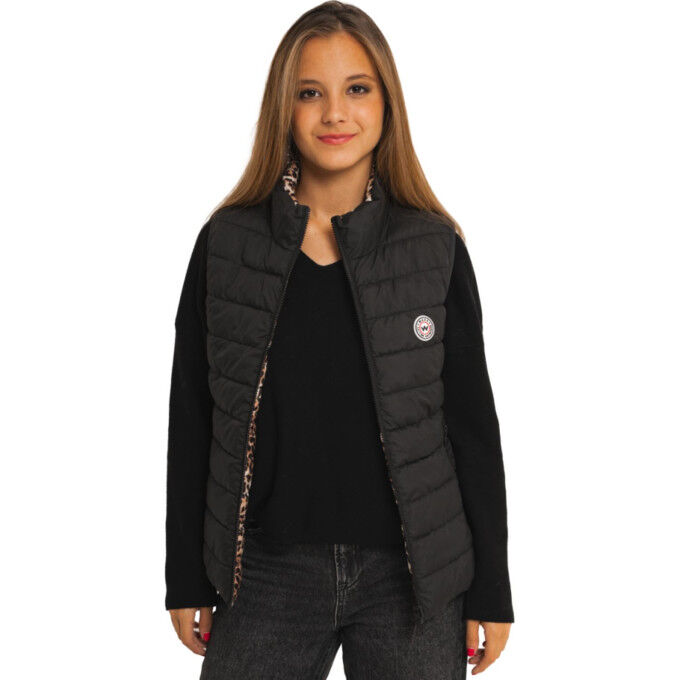 Chaqueta sin mangas para mujer Waxx Bloom: estilo y calidez reversibles
