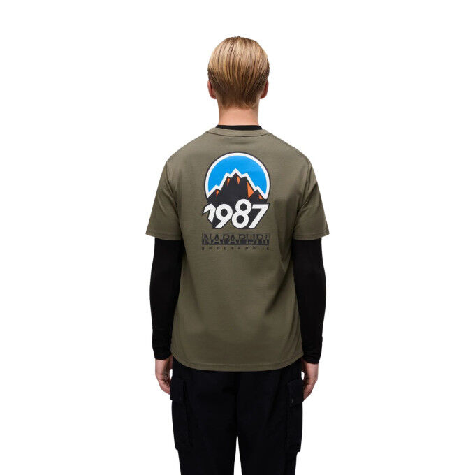 T-shirt Napapijri Montepiana Homme : style outdoor et confort en coton responsable