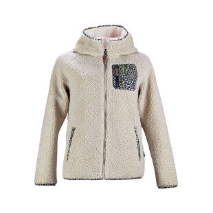 Angele Denise - Giacca da donna con cappuccio in pile, elegante e comoda