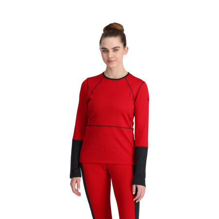 Spyder CHARGER CREW: jersey técnico para mujer para esquiar
