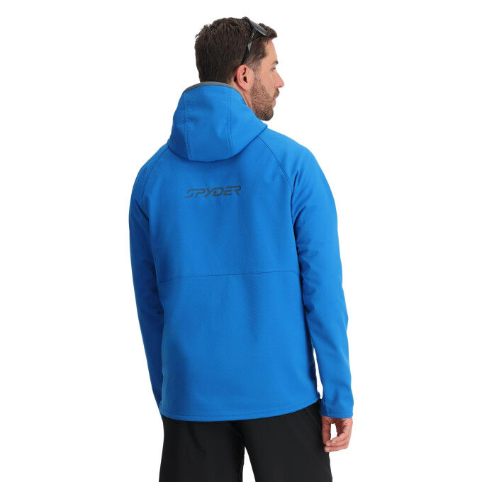 Spyder GRIDWEB SHELLFLEECE™ – Felpa con cappuccio tecnica e impermeabile