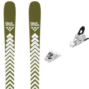 Black Crows SATO ski pack + bindings : Colour - Olive, Ski size - 173