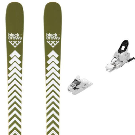Pack de esquís Black Crows SATO + fijaciones : Color - Oliva, Talla de esquí - 173
