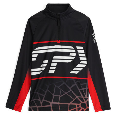 Spyder WEB 1/2 ZIP – Boys' fleece top with a retro, technical style