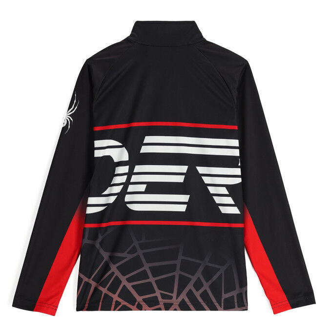 Spyder WEB 1/2 ZIP – Felpa in pile da bambino dallo stile retrò e tecnico