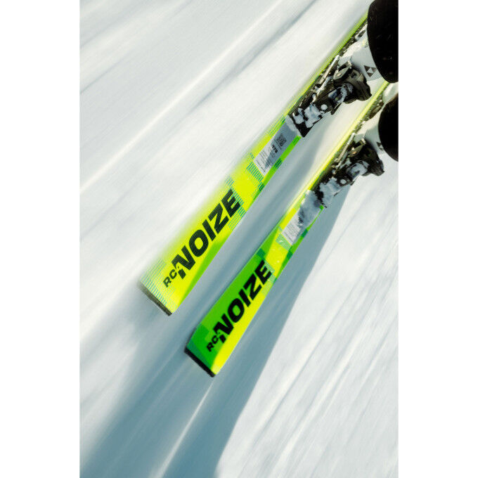 Fischer RC4 NOIZE ST Yellow Superflex + Z12 GW Package – Precise on-piste ski
