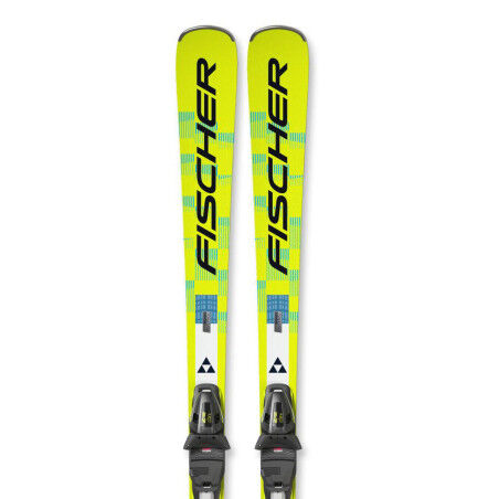 Set da sci Fischer RC4 NOIZE ST Yellow Superflex + Z12 GW – Sci da pista precisi