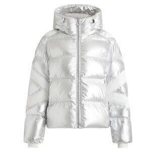 Piumino da donna FUSALP CHARLOY METAL - METALLIC SILVER