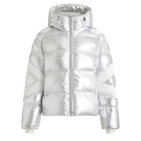 Piumino da donna FUSALP CHARLOY METAL - METALLIC SILVER