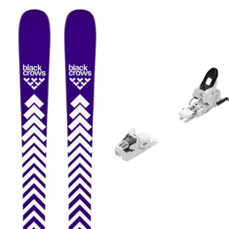 Set da ski Black Crows SATO BIRDIE + attacchi : Colore - DEEPPURPLE, Dimensioni dello sci - 161