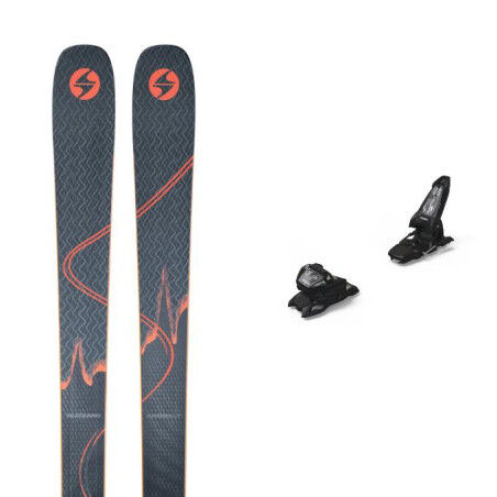 Packung Blizzard ANOMALY 88 Skier + Bindung : Farbe - BLAU/ORANGE, Größe der Skier - 170