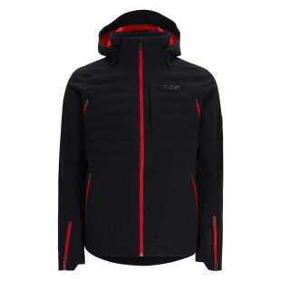 Spyder Pinnacle Men's Ski Jacket - Black: style and performance on the slopes