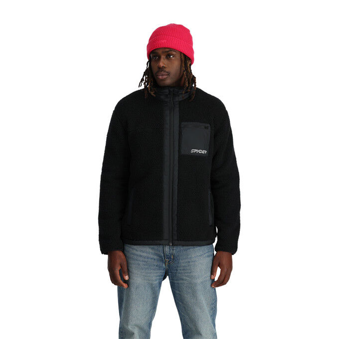 Spyder SHERMANN – Warm and stylish men's Sherpa fleece jacket