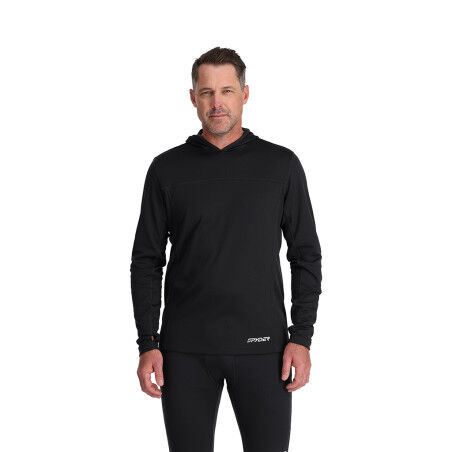 SPYDER CHARGER HOODIE: sudadera con capucha técnica ligera y transpirable.