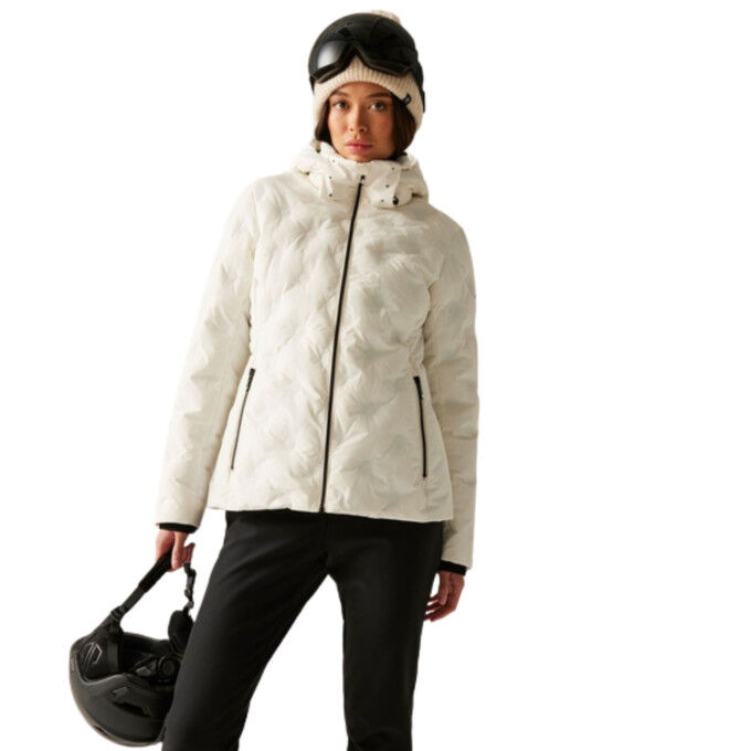 Dare2B Enfold Egret Women's Ski Jacket: elegance and performance on the slopes