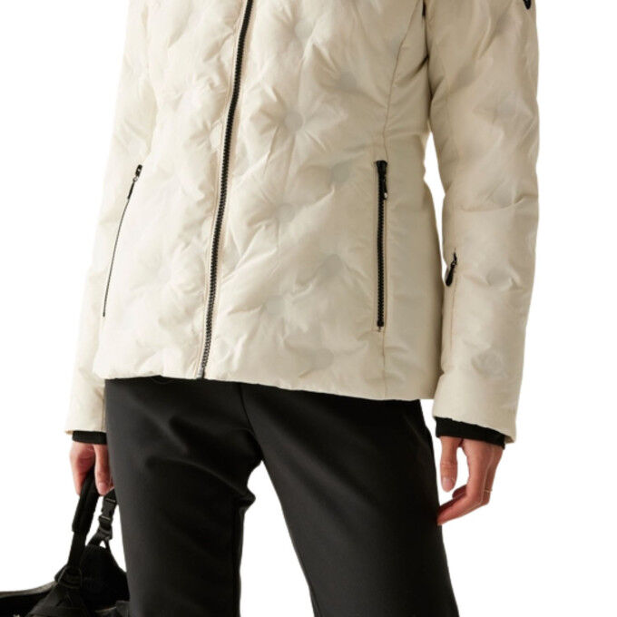 Dare2B Enfold Egret Women's Ski Jacket: elegance and performance on the slopes
