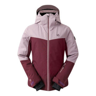 Chaqueta de esquí para mujer Dare2B Iced Heather/Fig: protección, calidez y libertad