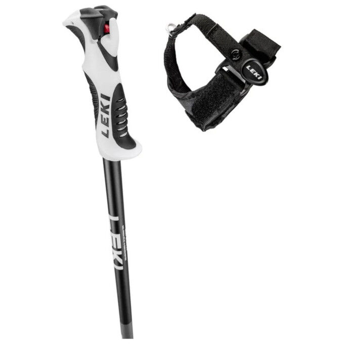LEKI Bold S ski pole - DARK ANTHRACITE-BLACK-WHITE