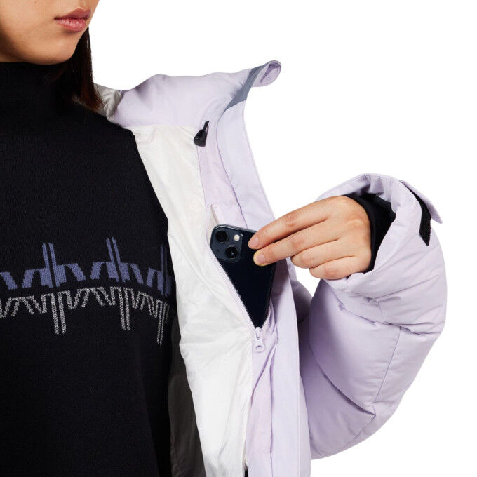 Rossignol Daille Galactic Lilac: the warm and high-performance ski jacket