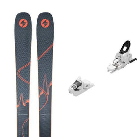 Packung Blizzard ANOMALY 88 Skier + Bindung : Farbe - BLAU/ORANGE, Größe der Skier - 182