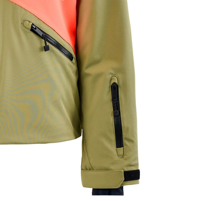 Veste de ski Femme Watts X-Peak Olive : technicité et style nature