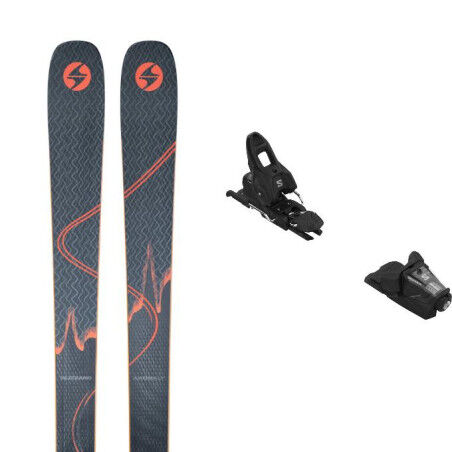 Packung Blizzard ANOMALY 88 Skier + Bindung : Farbe - BLAU/ORANGE, Größe der Skier - 182