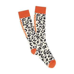Rossignol Allover Skisocken für Damen: Komfort durch Merinowolle & Wild Leopard-Style
