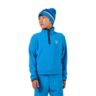 Rossignol Strawpile: warmes und vielseitiges Fleece-Sweatshirt mit halbem Reißverschluss für Kinder