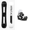 Salomon CRAFT snowboard pack + fijación : Color - Negro/Blanco, Talla de esquí - 157 Amplia