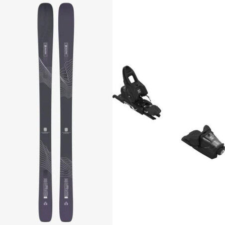 Pack de esquís Salomon STANCE W 88 Black + fijaciones : Talla de esquí - 161
