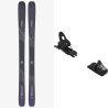 Pack of Salomon STANCE W 88 Black skis + bindings : Ski size - 161
