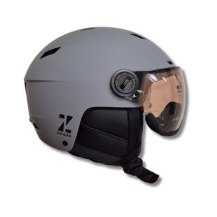 Zig Zag C300 Visor P Ski Helmet - Gray: High-end protection and comfort