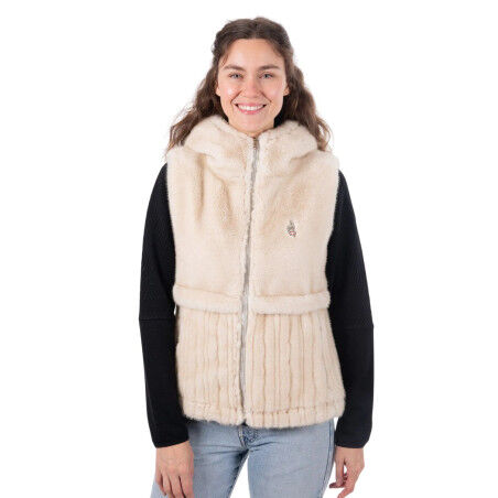 Ärmellose Jacke Aulp Camil Swann: Winterliche Eleganz aus Kunstfell