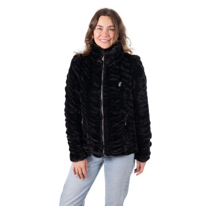 Veste fausse fourrure Femme Aulp Cappa : élégance et confort hivernal