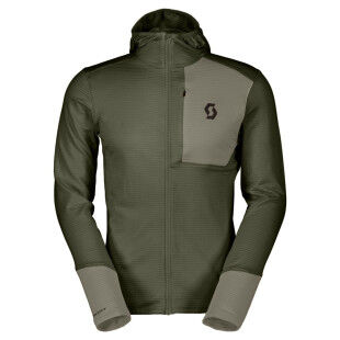 Sudadera con capucha para hombre SCOTT Defined Light - DOUGLAS GREEN/DUST GREY