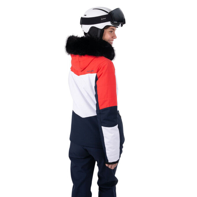Damen-Skijacke Aulp Sandi – Poppy Red: Eleganz und Leistung auf der Piste