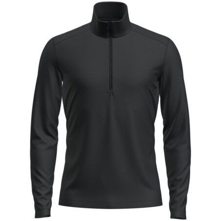 Maglione a collo alto con mezza zip da uomo ICEBREAKER Oasis 200 - Nero