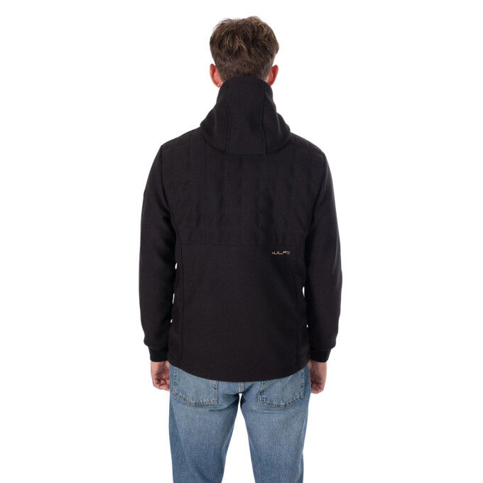Aulp Conor Men's Black: warm and modern hybrid jacket