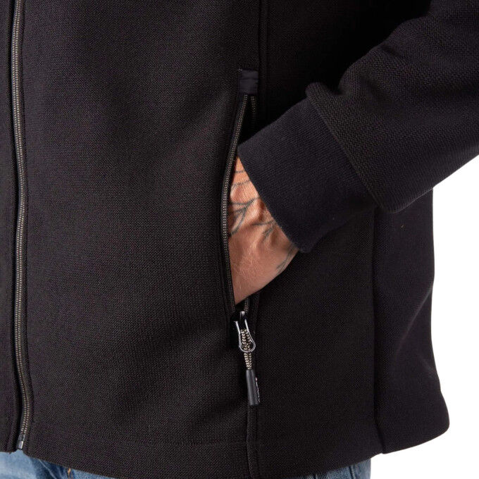 Aulp Conor Men's Black: warm and modern hybrid jacket