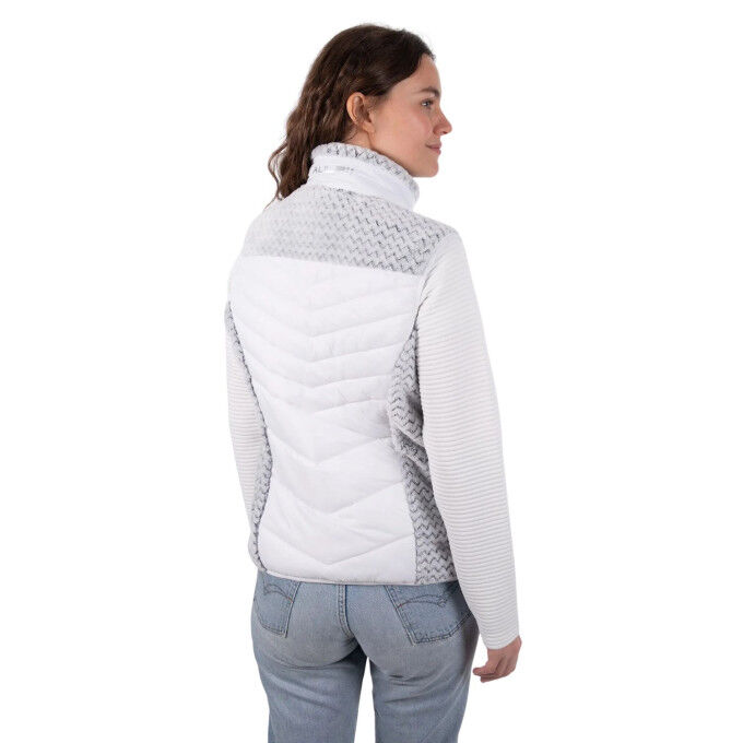 Aulp Corda White Women's Hybrid Jacket: warmth and freedom in winter