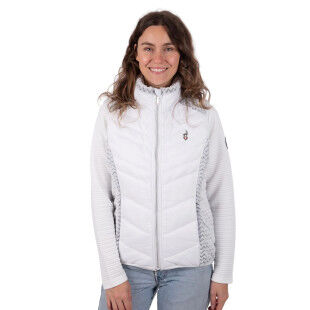 Veste hybride Femme Aulp Corda White : chaleur et liberté en hiver