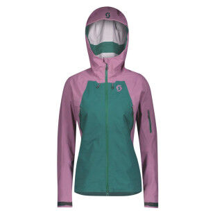 SCOTT Explorair 3L Women's Ski Jacket - CASSIS PINK/JASPER GREEN