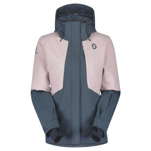 SCOTT Ultimate Dryo 10 Women's Ski Jacket - METAL BLUE/SWEET PINK