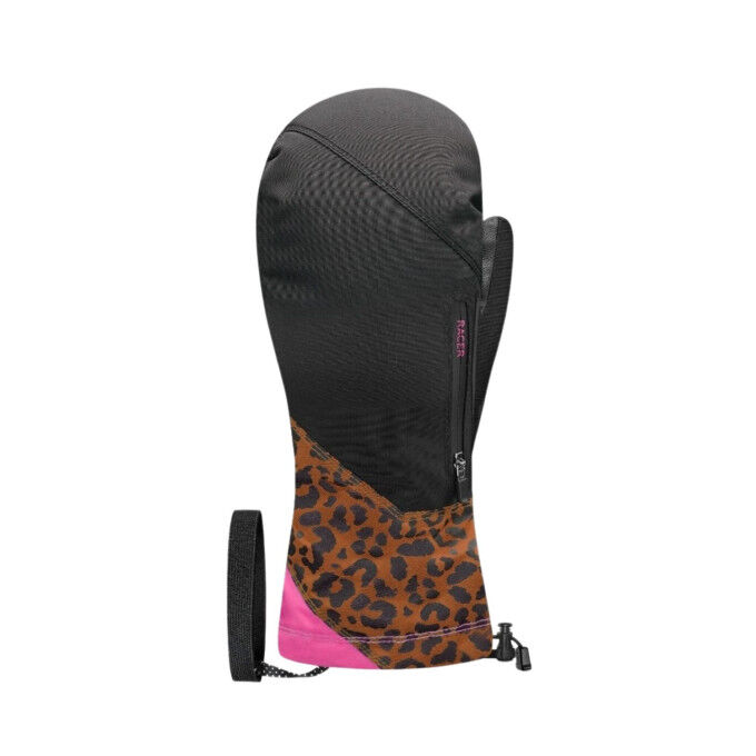 Women's Racer M Dinasty Ski Mittens - Black/Camel: style and performance