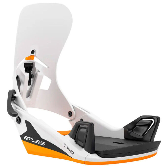 Union Atlas Step On Snowboard Bindings White Orange