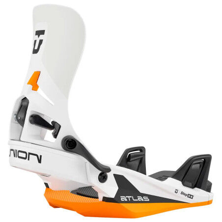 Union Atlas Step On Snowboard Bindings White Orange