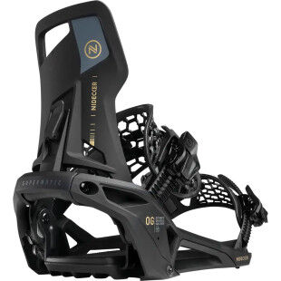 Nidecker OG SUPERMATIC Black snowboard bindings | Quick entry