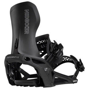 Nidecker Supermatic LT Black Snowboard Bindings – Automatic Boot Entry